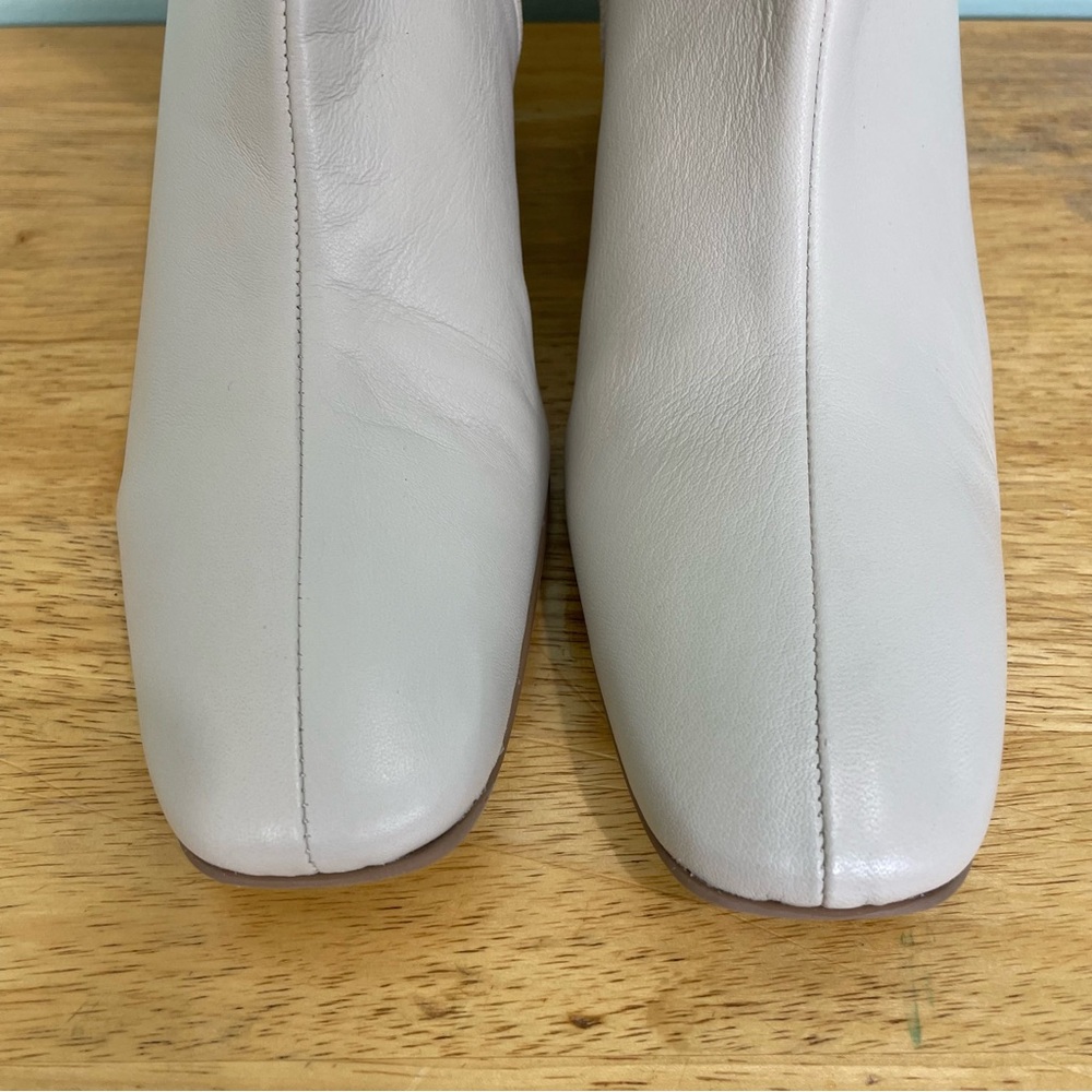 Aquatalia Selini Leather Women’s Boots Booties Cream Ivory Size 10.5 NWOT - Picture 3 of 11
